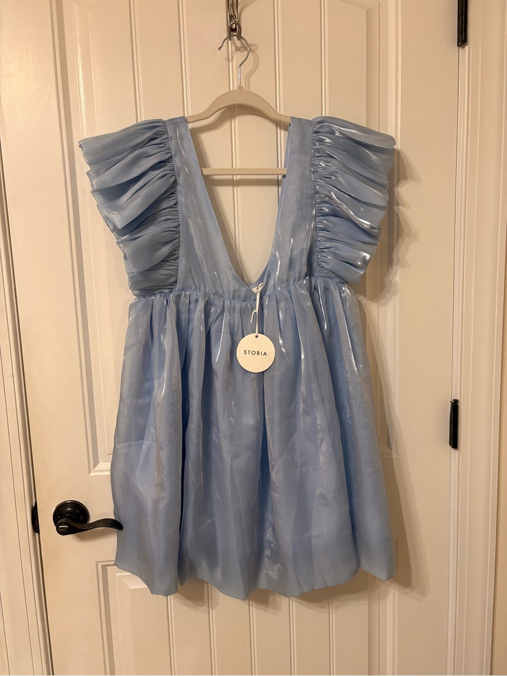 Cinderella Sky Blue Shimmery Dress